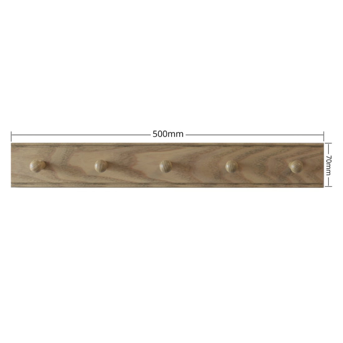 Laura Ashley Haywood 5 Peg Coat Hook - Washed Oak