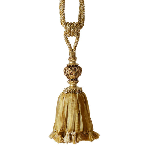 Jones Florentine Ribbon Tieback - Gold