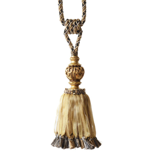 Jones Florentine Ribbon Tieback - Mushroom