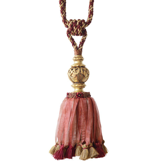 Jones Florentine Ribbon Tieback - Wine