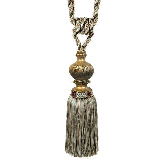Jones Florentine Large Tassel Tieback - Duck Egg