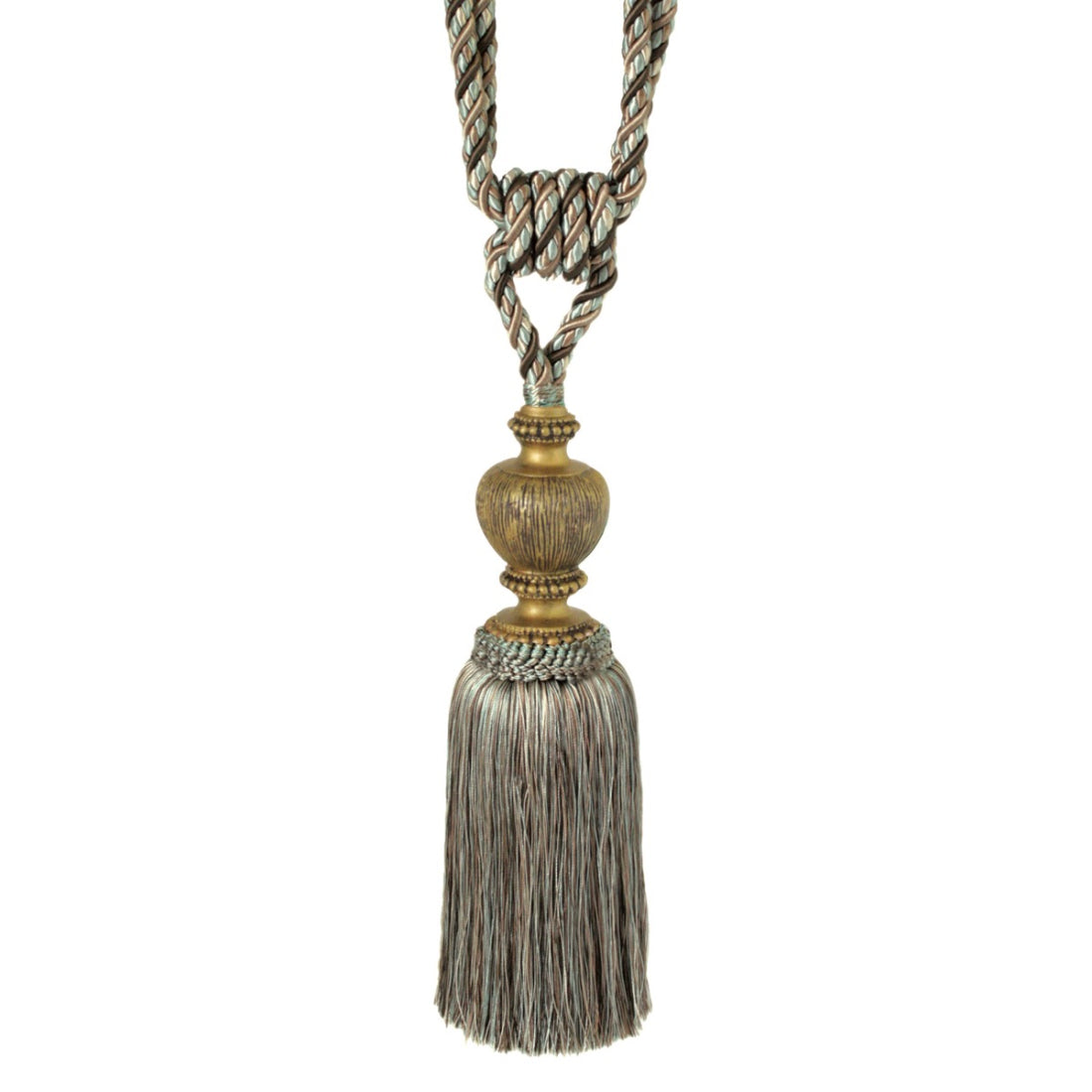 Jones Florentine Medium Tassel Tieback - Duck Egg