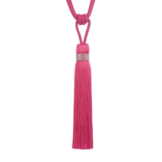 Jones Tiffany Tassel Tieback - Cerise