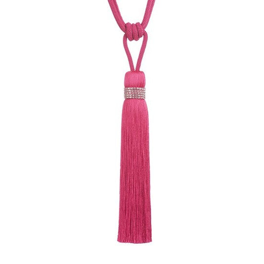 Jones Tiffany Tassel Tieback - Cerise