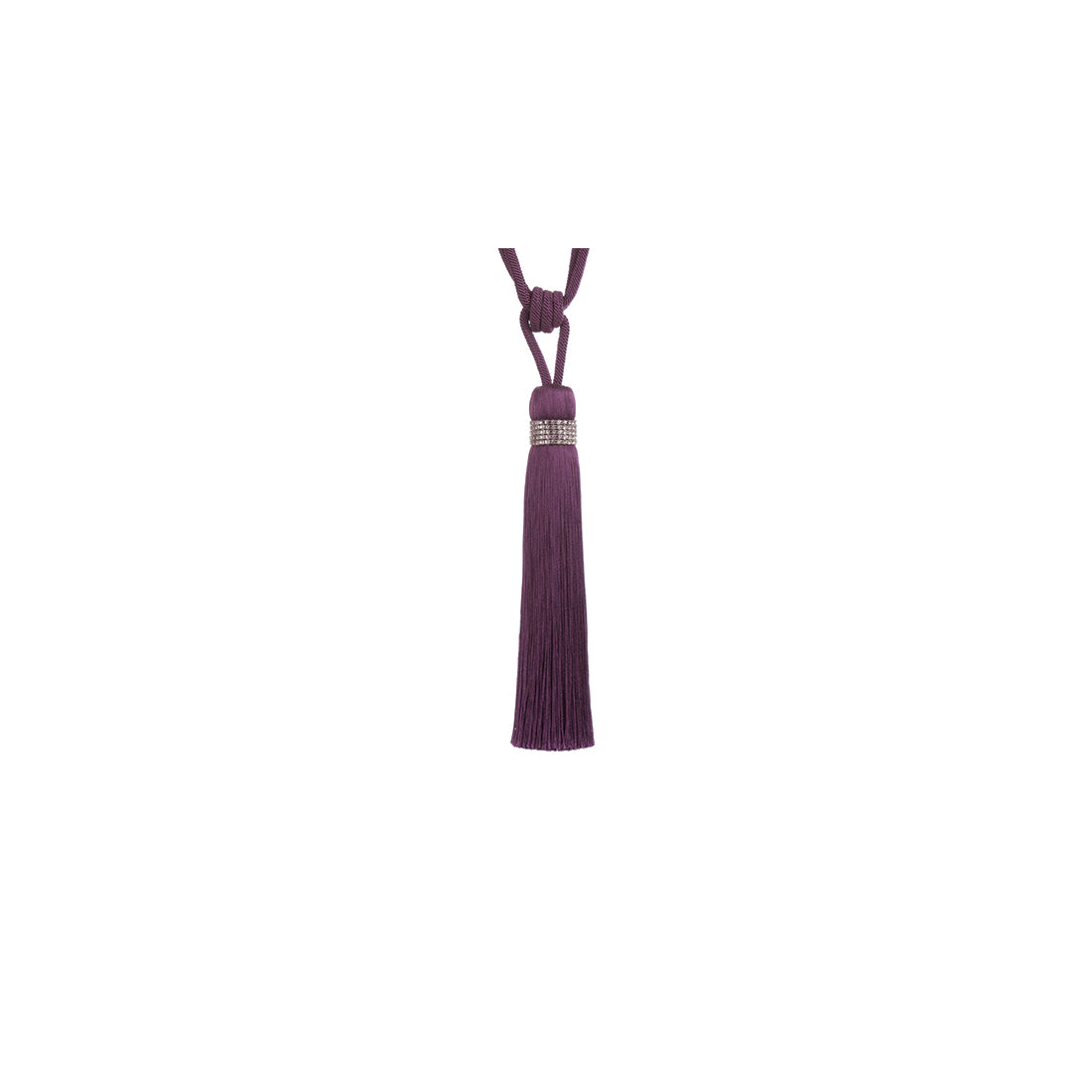 Jones Tiffany Tassel Tieback - Purple