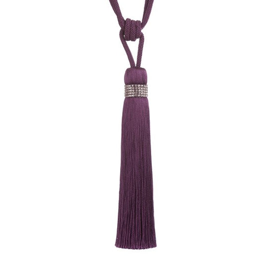 Jones Tiffany Tassel Tieback - Purple