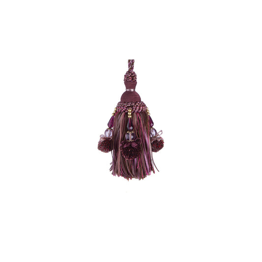 Jones Interlude Key Tassel - Aubergine