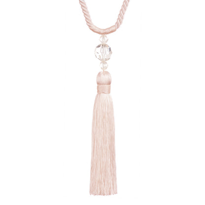 Jones Pixie Tassel Tieback - Blush