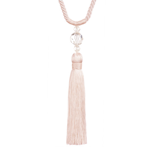 Jones Pixie Tassel Tieback - Blush