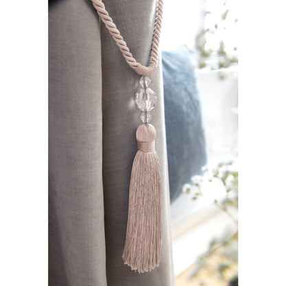 Jones Pixie Tassel Tieback - Blush