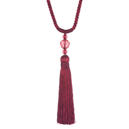 Jones Pixie Tassel Tieback - Claret