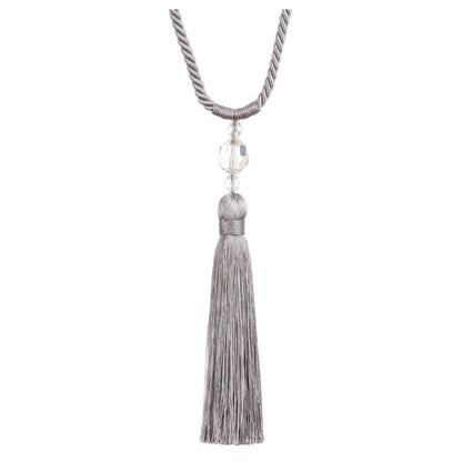 Jones Pixie Tassel Tieback - Silver