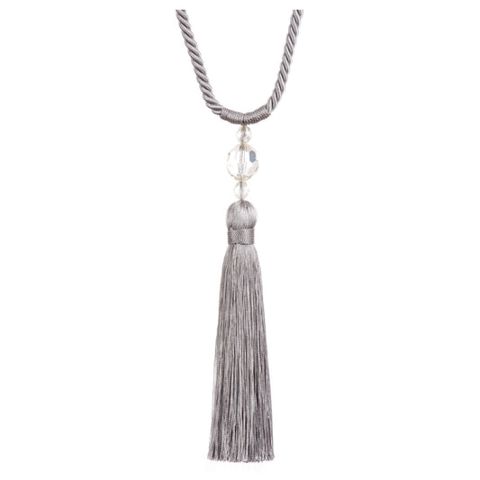 Jones Pixie Tassel Tieback - Silver
