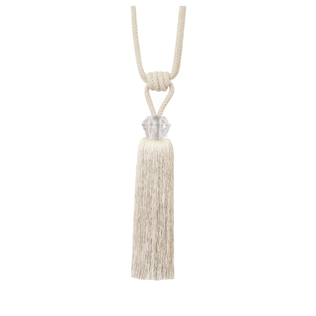Jones Principal Dana Acrylic Tassel Tieback - Ivory