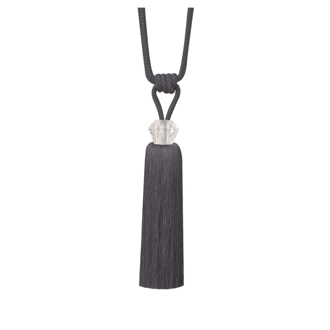Jones Principal Dana Acrylic Tassel Tieback - Steel