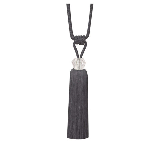 Jones Principal Dana Acrylic Tassel Tieback - Steel