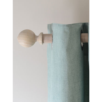 Laura Ashley Mitchell 28mm Wooden Eyelet Curtain Pole - Washed White