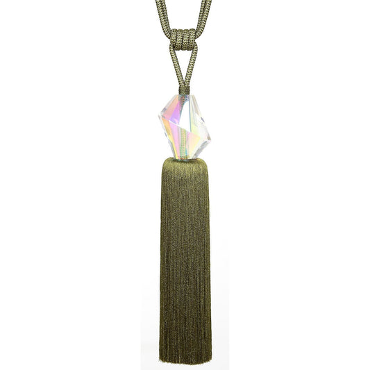 JLS Astral Tassel Tiebacks (Pair) - Pesto