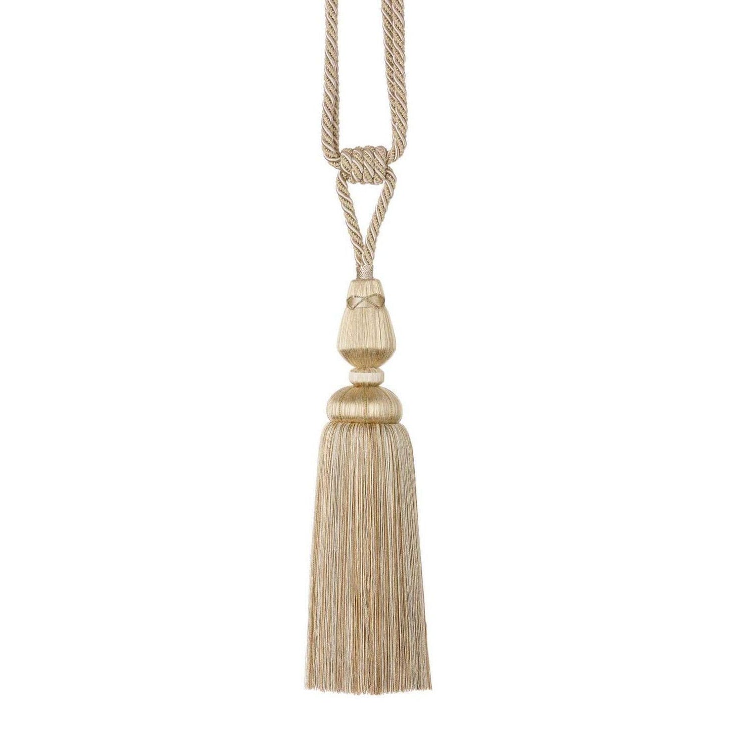 JLS Decadence Metallics Tassel Tiebacks (Pair) - Sand
