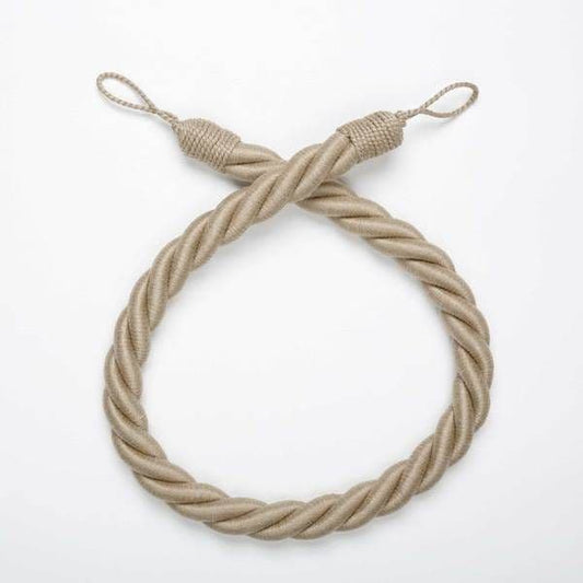 JLS Melody Rope Tiebacks (Pair) - Linen