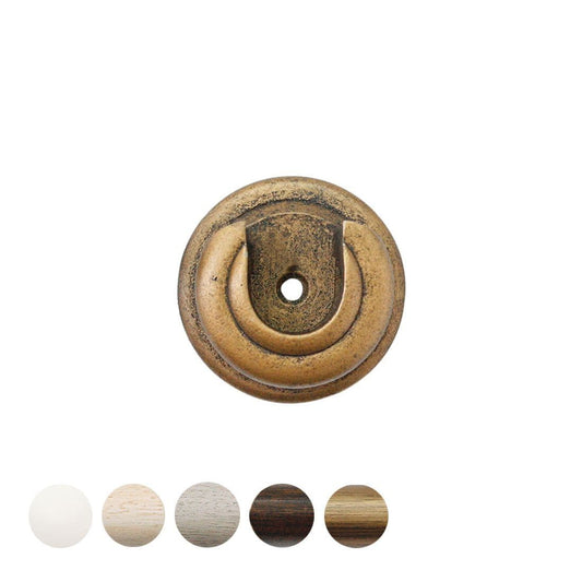 Jones Cathedral 30mm Wooden Curtain Pole Recess Bracket - Antique Gold
