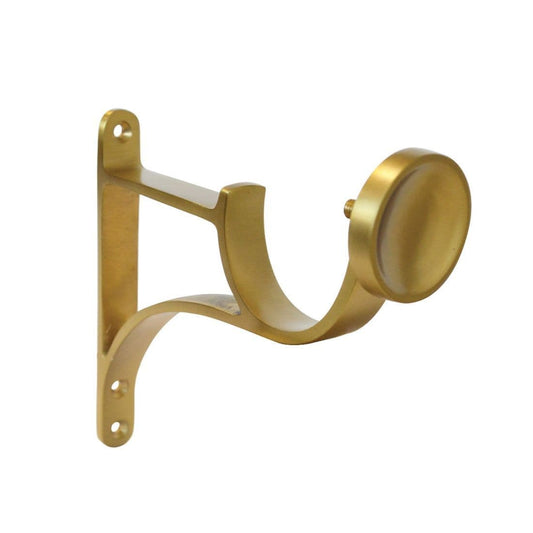 Jones Esquire 50mm Metal Curtain Pole End Bracket - Brushed Gold
