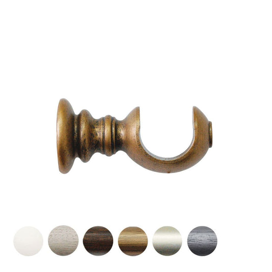 Jones Florentine 48mm Wooden Curtain Pole Bracket - Antique Gold
