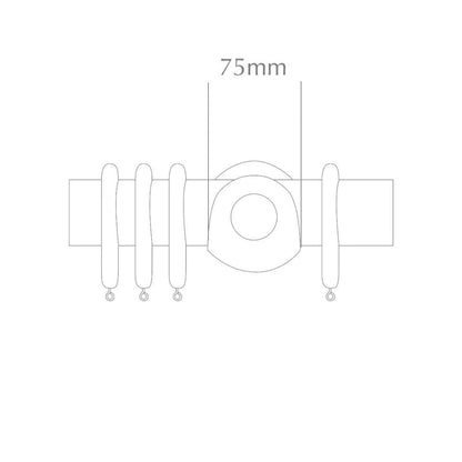 Jones Florentine 48mm Wooden Curtain Pole Bracket - Antique Gold