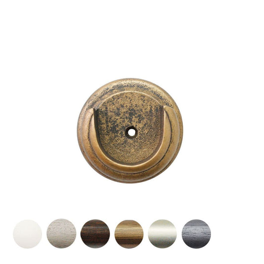 Jones Florentine 48mm Wooden Curtain Pole Recess Bracket - Antique Gold