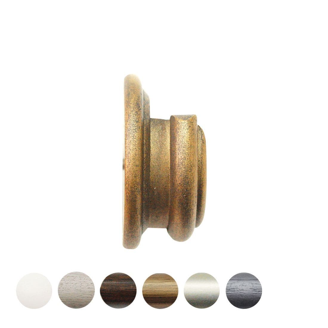 Jones Florentine 48mm Wooden Curtain Pole Recess Bracket - Antique Gold