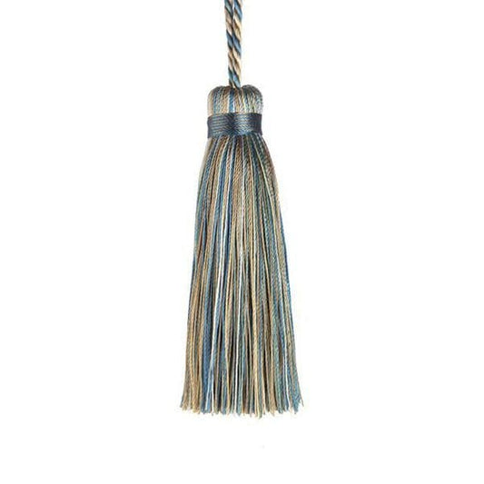 Jones Florentine Cushion Tassel - Sky