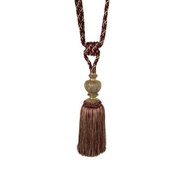 Jones Florentine Medium Tassel Tieback - Wine