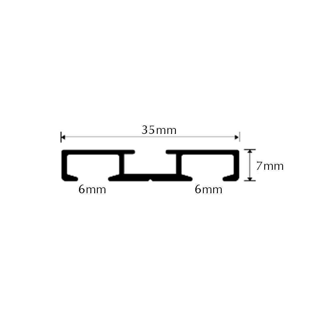 Jones H22 Double Metal Curtain Track