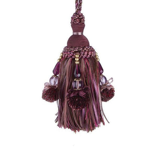 Jones Interlude Key Tassel - Aubergine