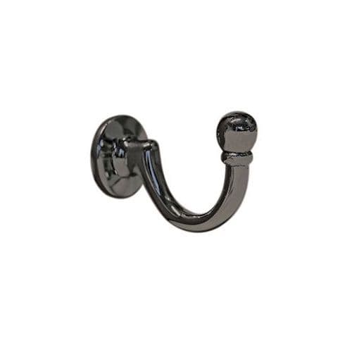 Jones Medium Ball Metal Curtain Tieback Hook - Black Nickel