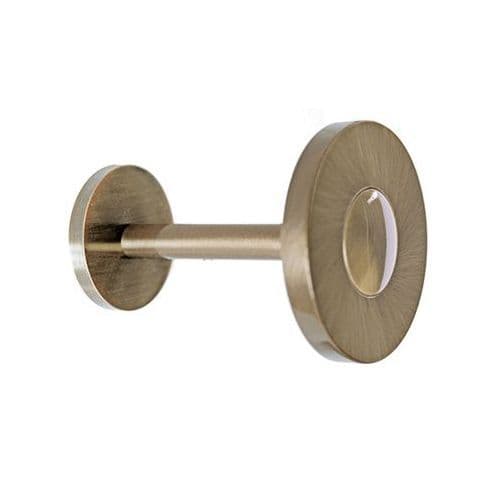 Jones Metal Disc Curtain Holdbacks (Pair) - Burnished Brass