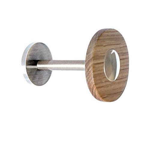 Jones Metal Disc Curtain Holdbacks (Pair) - Oak