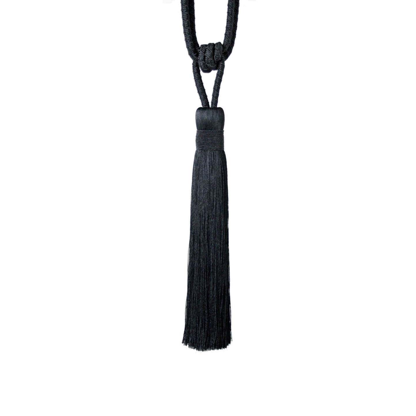 Jones Metallic Tassel Tieback - Black