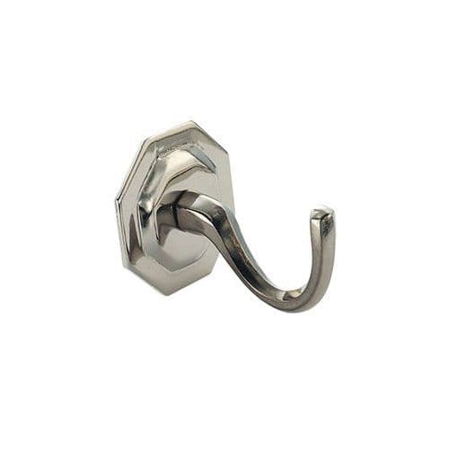 Jones Octagonal Metal Curtain Tieback Hook - Chrome