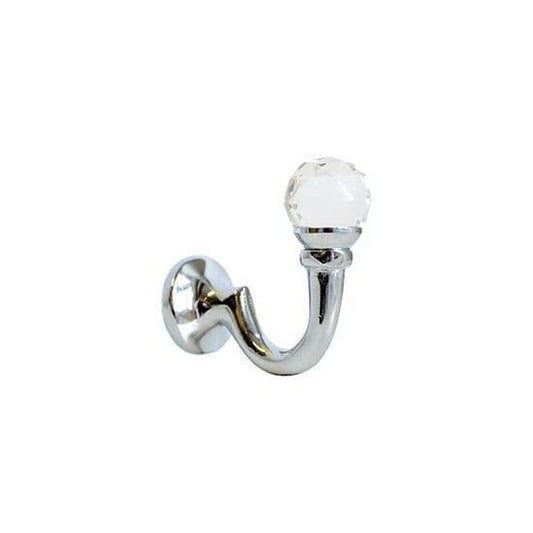 Jones Opera Crystal Metal Curtain Tieback Hook - Chrome