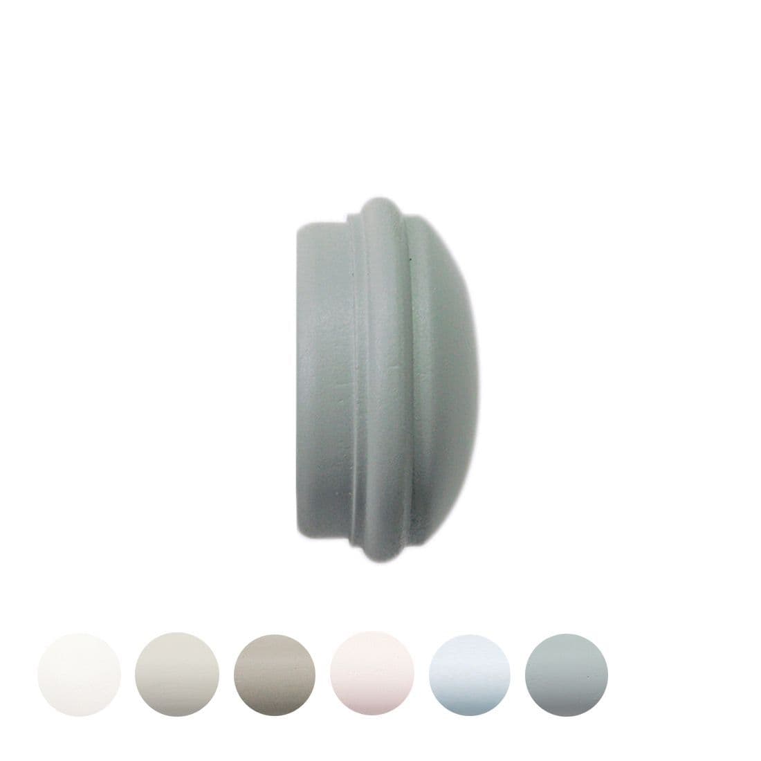 Jones Seychelles End Cap 40mm Wooden Curtain Pole Finial - Haze