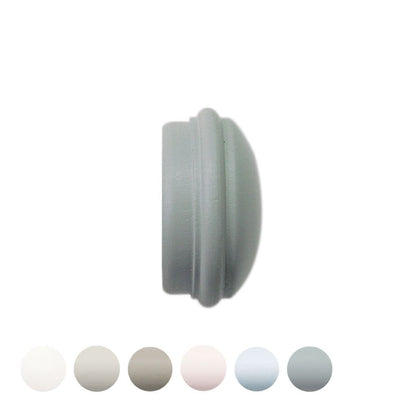 Jones Seychelles End Cap 40mm Wooden Curtain Pole Finial - Haze