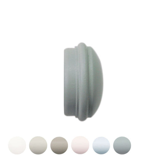 Jones Seychelles End Cap 40mm Wooden Curtain Pole Finial - Haze