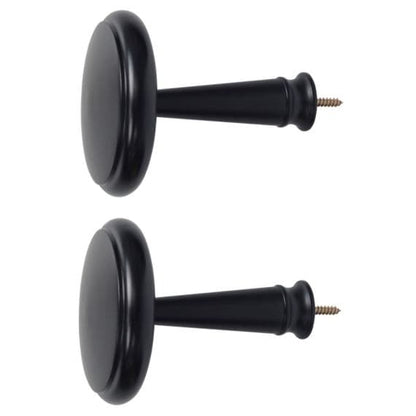 Jones Shore Wooden Curtain Holdbacks (Pair) - Black