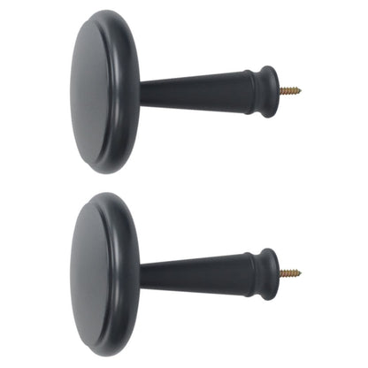 Jones Shore Wooden Curtain Holdbacks (Pair) - Charcoal
