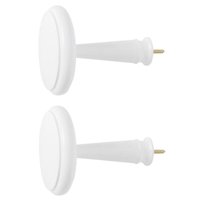 Jones Shore Wooden Curtain Holdbacks (Pair) - White
