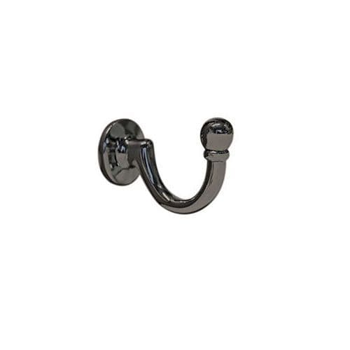 Jones Small Ball Metal Curtain Tieback Hook - Black Nickel
