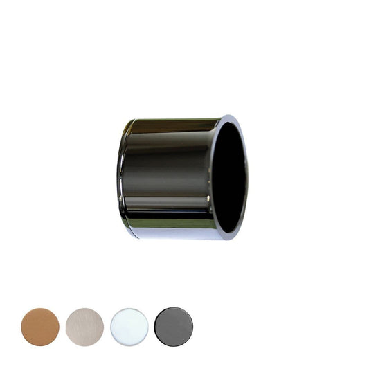 Jones Strand 35mm Metal Curtain Pole Recess Bracket - Black Nickel