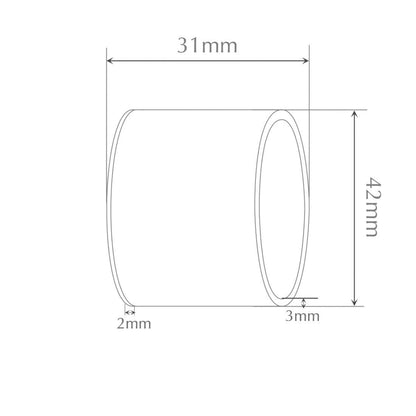 Jones Strand 35mm Metal Curtain Pole Recess Bracket - Matt Nickel