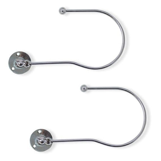 Jones Swing Embrace Metal Curtain Holdbacks (Pair) - Chrome